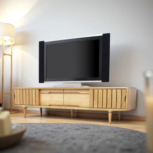 珍品　ナショナルテレビゴールデン坊や ウーデン テレビボード｜オーク - 天然木・無垢の家具専門店【Kontia】