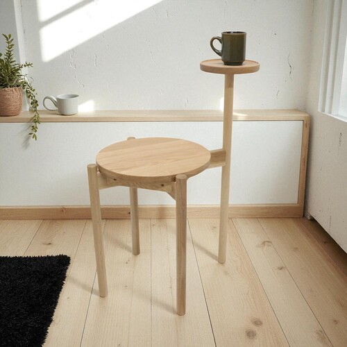 プレンツ スツール｜ホワイトオーク/ウォールナット - 天然木・無垢の