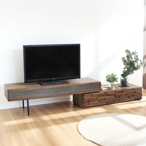 オリオン テレビボード｜日本製｜ウォールナット/ブラック