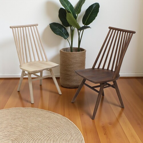 ダイニングチェア・アームレスチェア 【一枚板テーブル・無垢材家具の