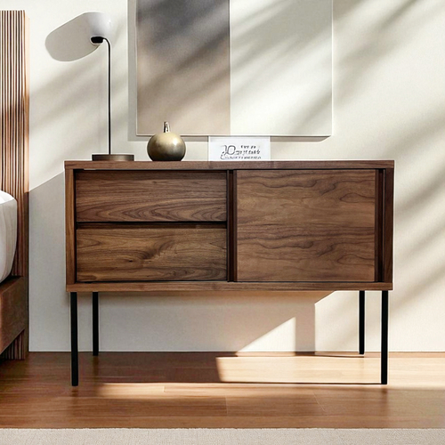 近藤工芸 Solid Furniture OAK オーク無垢材 サイドボード リビングボード サイドボード カージェ レッドオーク ウォールナット
