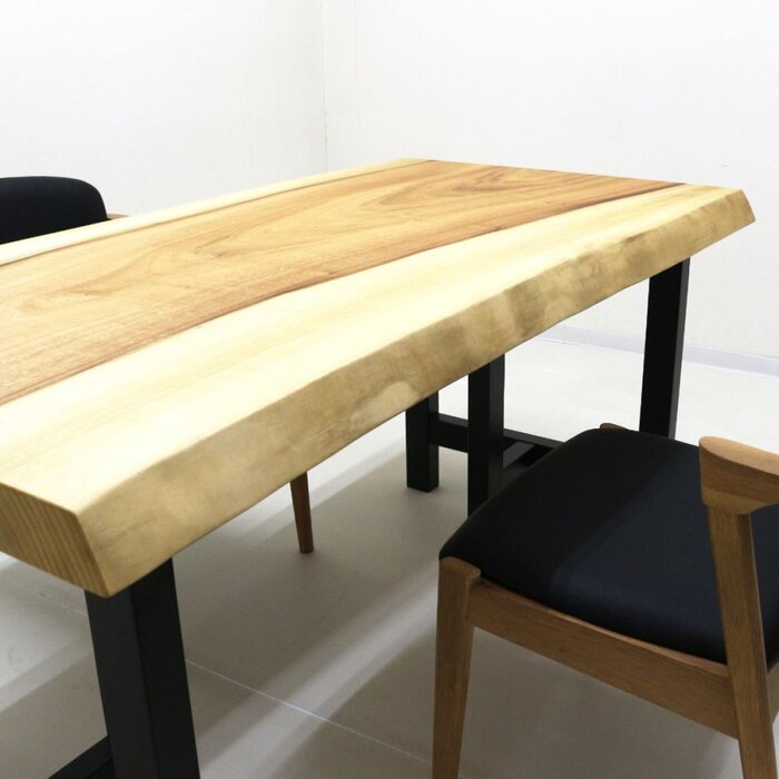 [たのメル便] 楠(くすのき)一枚板　レジンテーブル　新品未使用　ダイニング たのメル便] 楠(くすのき)一枚板 レジンテーブル 新品未使用