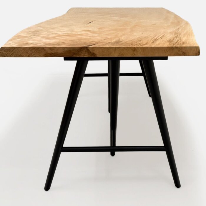 栃（トチ） 一枚板 ダイニングテーブル／1138mm 【A8710】 【一枚板