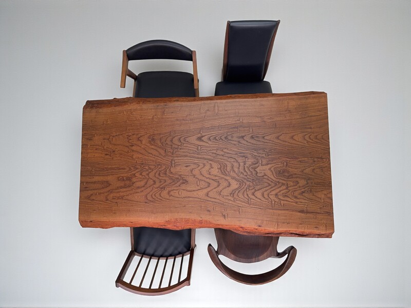 神代木の一枚板テーブル